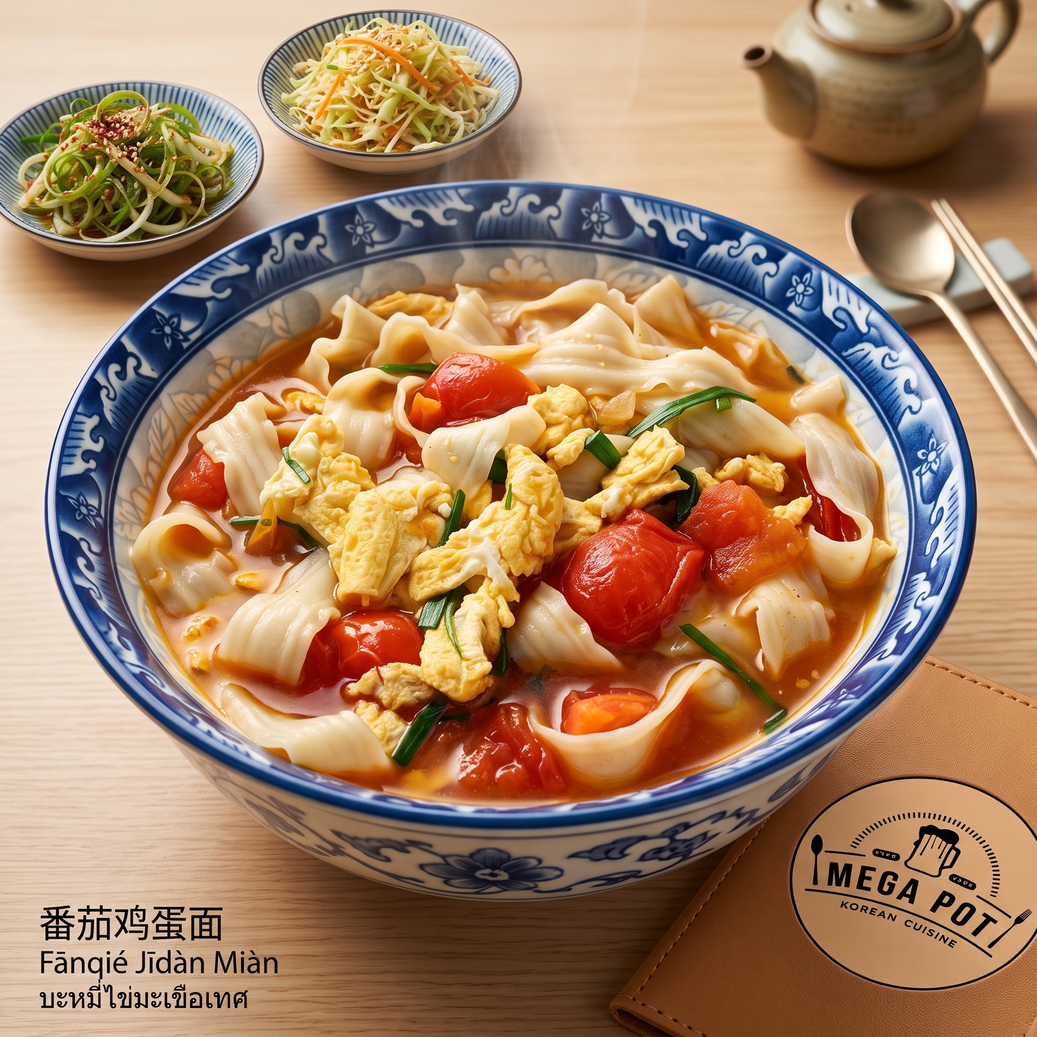 番茄鸡蛋面 - Fānqié Jīdàn Miàn - บะหมี่ไข่มะเขือเทศ