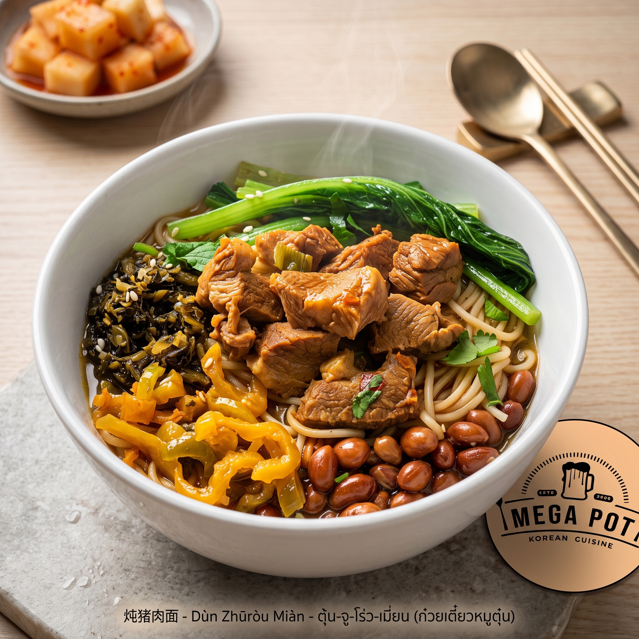 炖猪肉面 - Dùn Zhūròu Miàn - ตุ้น-จู-โร่ว-เมี่ยน (ก๋วยเตี๋ยวหมูตุ๋น)